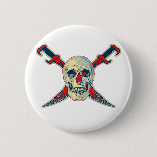 Pirate (Skull) - Standard, 2¼ Zoll Rundtaste  Button