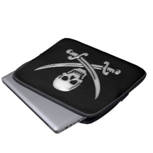 Pirate Skull & Sword Crossbones Laptopschutzhülle