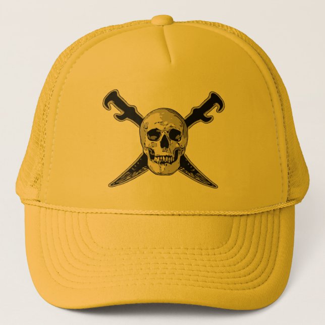 Pirate (Skull) - Trucker Hat Truckerkappe (Vorderseite)