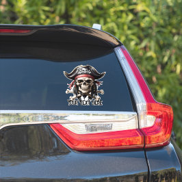 Pirate Skull und Crossbones Aufkleber