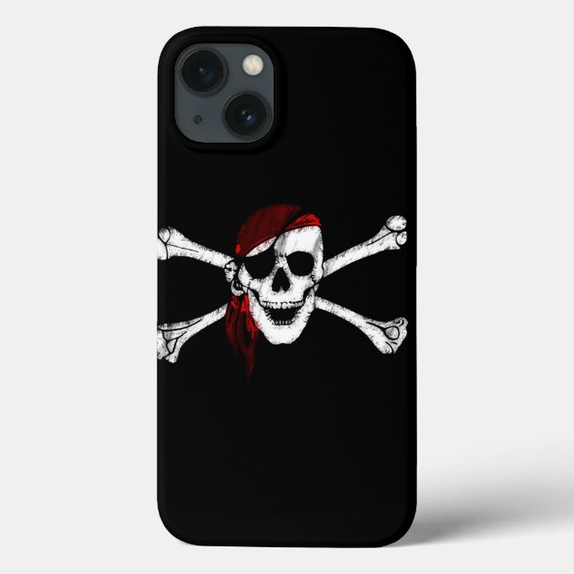 Pirate Skull und Crossbones Case-Mate iPhone Hülle (Rückseite)