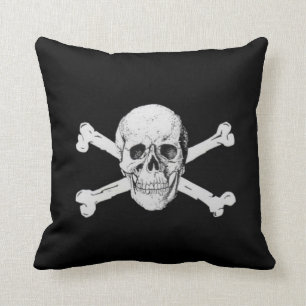 Pirate Skull und Crossbones Kissen
