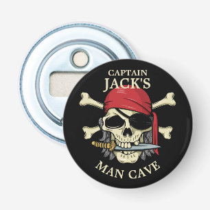 Pirate Skull und Crossbones Man Cave Flaschenöffner