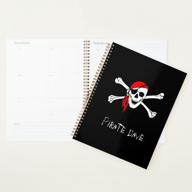 Pirate Skull und Crossbones Planner Notebook Planer (Anzeige)