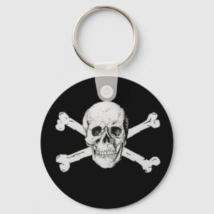 Pirate Skull und Crossbones Schlüsselanhänger