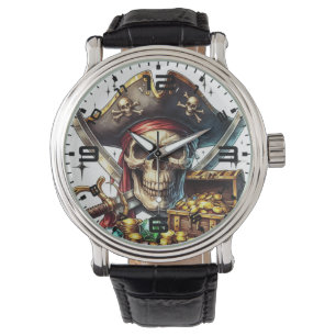 Pirate Skull Watch Armbanduhr