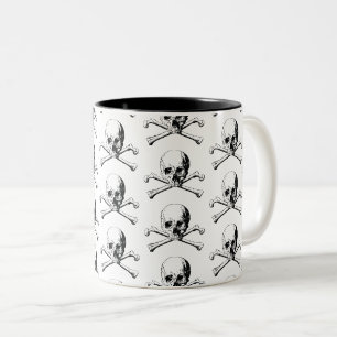 Pirate Skull Zweifarbige Tasse