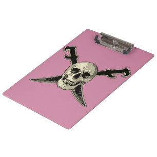 Pirate (Skull) - Zwischenablage Klemmbrett