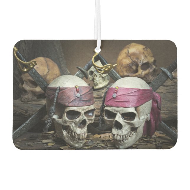 Pirate Skulls Auto Lufterfrischer (Vorderseite)