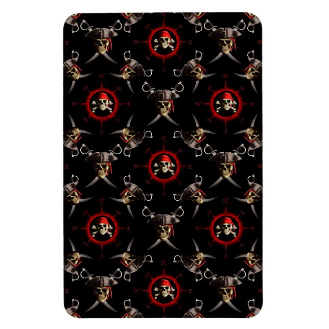 Pirate Skulls Magnet (Vertikal)