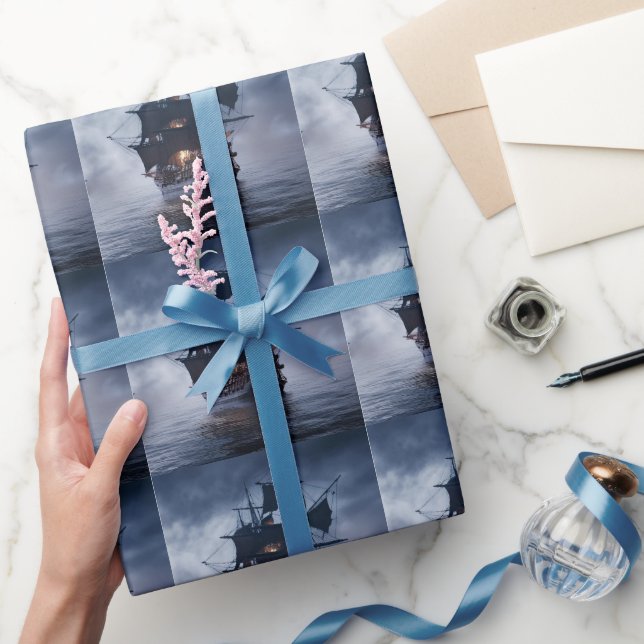 Pirate Spanish Galleon Schiff Geschenkpapier (Schenken)