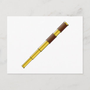 Pirate Spyglass Telescope Postkarte