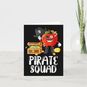 Pirate Squad Funny Apple Teacher Reden wie Pirate Karte