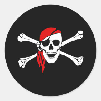 Pirate_sticker2 Runder Aufkleber