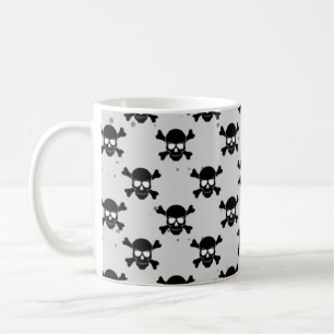 Pirate Style Skulls Muster Kaffeetasse