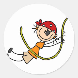 Pirate Swinging Sticker