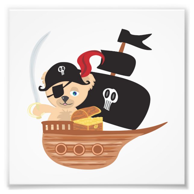 Pirate Teddy Bear Foto Erweiterung (Vorne)