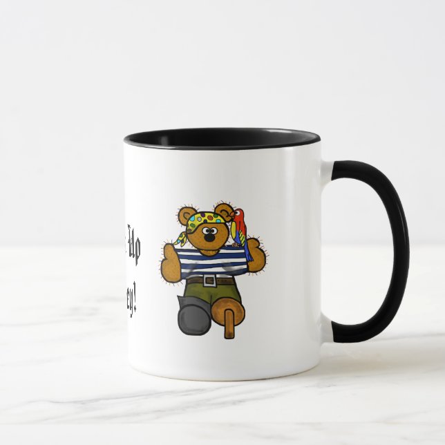 Pirate Teddy Bear und Schatzkarte Tasse (Rechts)