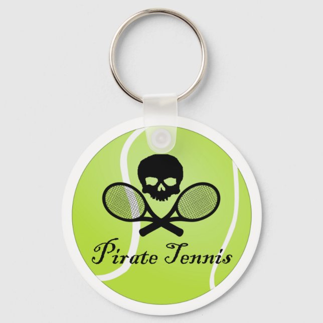 Pirate Tennis mit Tennis Ball Schlüsselanhänger (Vorderseite)