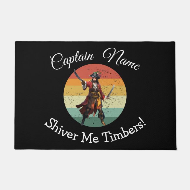 Pirate Thema Doormat Fußmatte (Vorderseite)