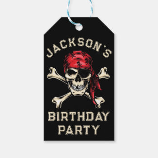 Pirate Thema Party Adult Salty Pirate Skull Black Geschenkanhänger