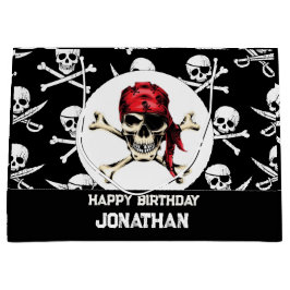 Pirate Thema Party Adult Salty Pirates Skull Große Geschenktüte