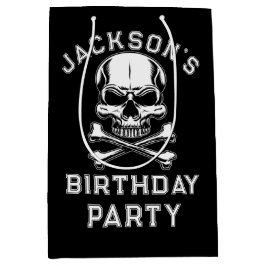 Pirate Thema Party Adult Schiff's Skull Black Mittlere Geschenktüte