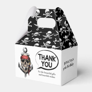 Pirate Thema Party Adult Skull Nautic Geschenkschachtel