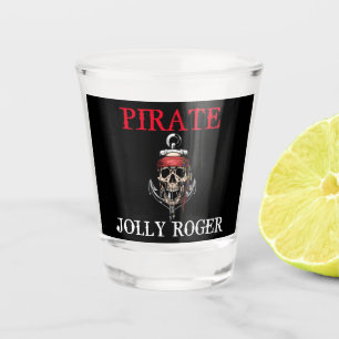 Pirate Thema Party Erwachsene RED NAUTICAL Schnapsglas