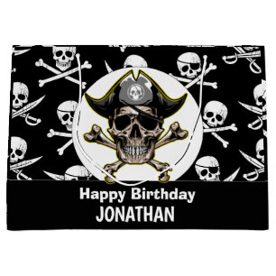 Pirate Thema Party Erwachsene Skull und Kreuzknoch Große Geschenktüte