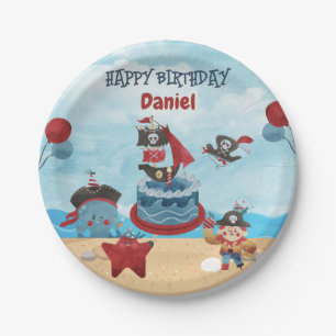 Pirate themed Birthday Paper Teller