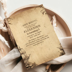 Pirate Themed Birthday Party Einladung