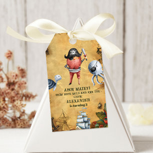 Pirate Themed Birthday Party Geschenkanhänger