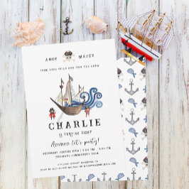 Pirate Themed Geburtstagsparty Einladung