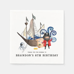 Pirate Themed Geburtstagsparty Napkins Serviette