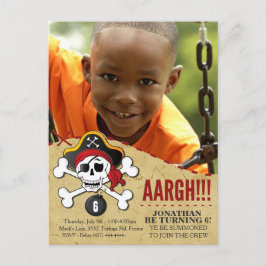 Pirate Themed Party Einladung für Kinder