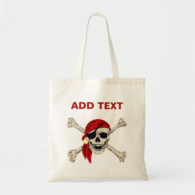 Pirate Tote Bag Tragetasche (Vorne)