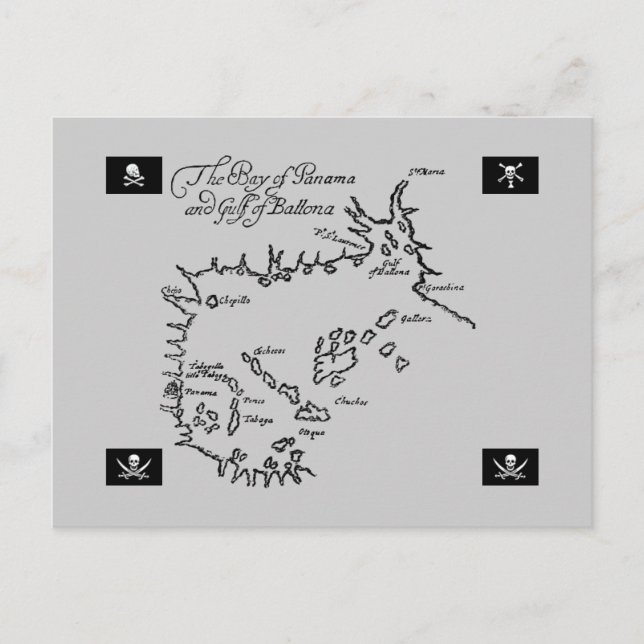 Pirate Treasure Karte (Vorderseite)