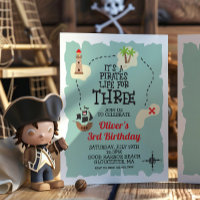 Pirate Treasure Map 3. Geburtstag