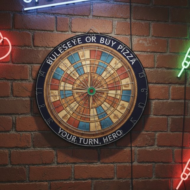 Pirate Treasure Map Dartboard Wall Decor Dartscheibe (Von Creator hochgeladen)