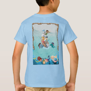 Pirate und Mermaid zum Geburtstag von Kindern T-Shirt