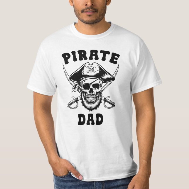 Pirate Vater Skull T-Shirt (Vorderseite)