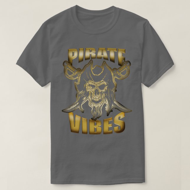 Pirate Vibes Lovers Skull T-Shirt (Design vorne)
