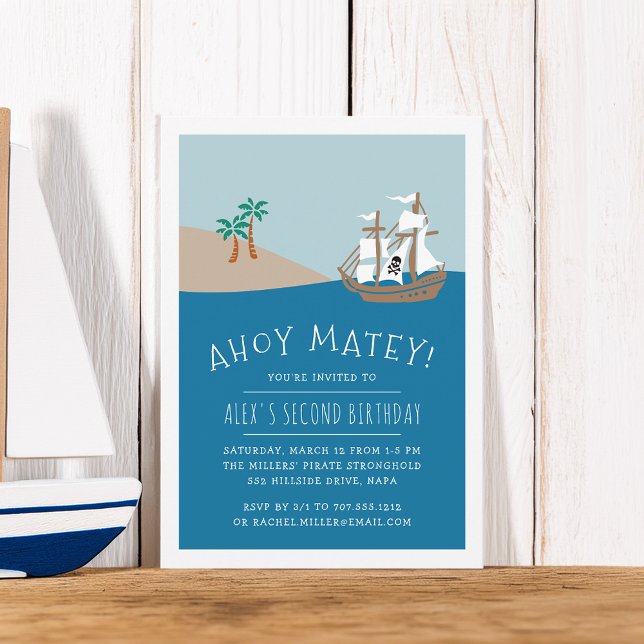 Pirate Voyage | Kindergeburtstag Party Einladung (Von Creator hochgeladen)