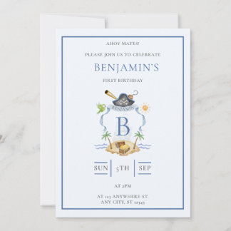 Pirate Wappen Einladung