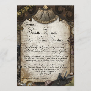 Pirate Wedding Einladung Custom Danielle