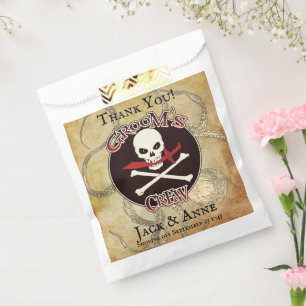 Pirate Wedding Grooms Crew "Danke" Geschenktütchen