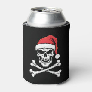 Pirate Weihnachten Totenkopf & Kreuzknochen Santa  Dosenkühler
