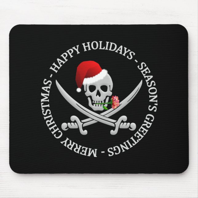 Pirate Weihnachtsmousepad Mousepad (Vorne)
