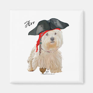 Pirate Westie Magnet